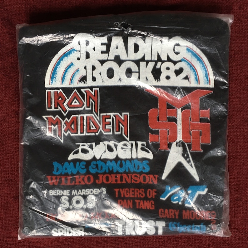 lecture rock festival chemise vintage années 80 Iron Maiden bild 5