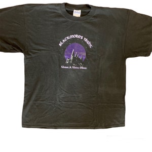 Vintage 90s Ritchie Blackmore night tour  shirt under a violet moon