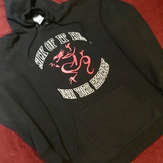 Vintage Sick of it all Hoodie screen stars 90s