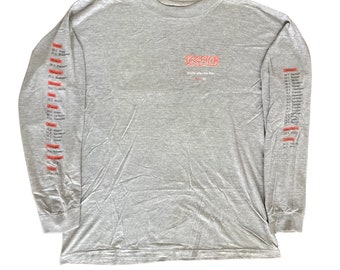 chemise vintage Kreator tournée du début des années 90, l'Europe après la pluie