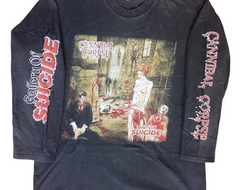 Slayer Vintage Cannibal Corpse Longsleeves Shirt 90s Gallery - Etsy