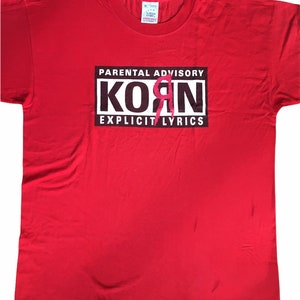 Vintage Korn Shirt numéros époque paroles explicites