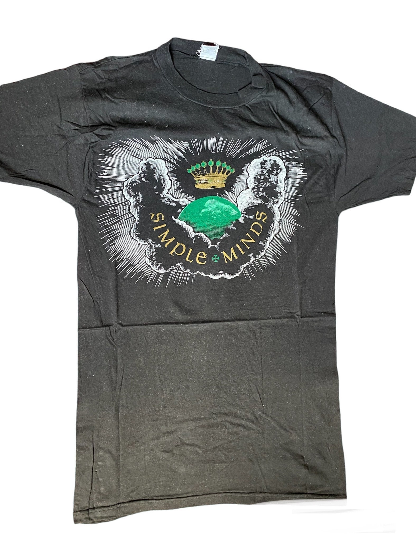 T-shirt Donna Simple Minds – Logo Nera, 100% Cotone, Vestibilità Regolare
