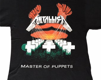Vintage late 90s Metallica master of puppets shirt