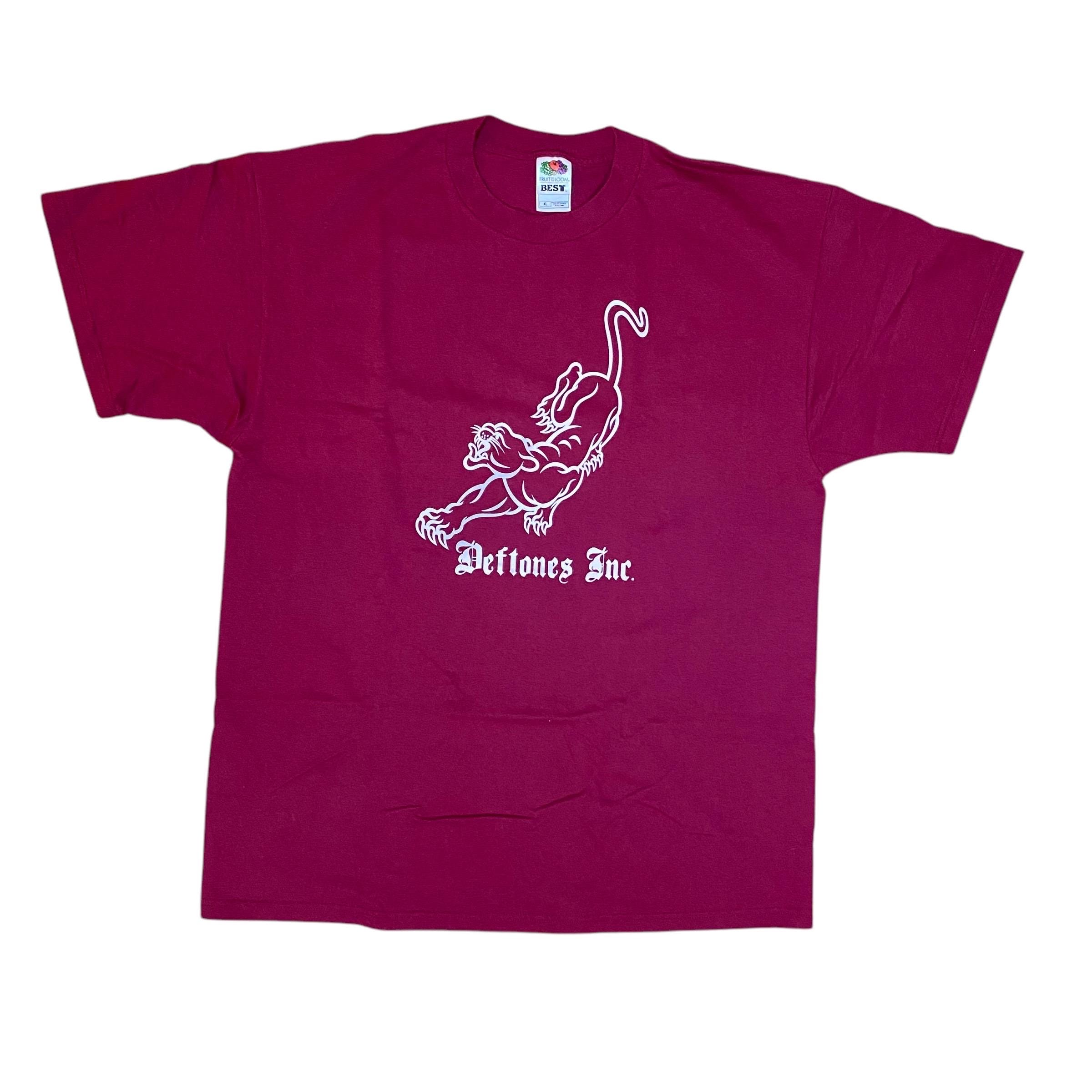 deftones Tシャツ 【90年代】 RARE VTG 90s Deftones Adrenaline Tour 1995 Cat Band Shirt