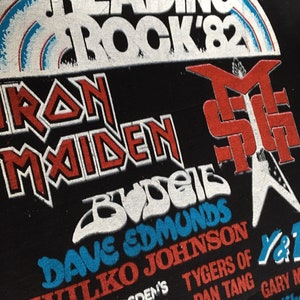 lecture rock festival chemise vintage années 80 Iron Maiden bild 7