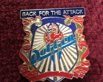 vintage 1988 Dokken pin Back for the Attack