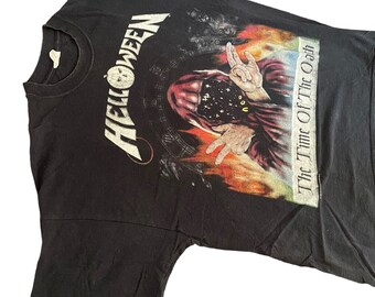 90s HELLOWEEN The Time Of The OATH Tシャツ Vintage 90s Helloween Shirt Large The Time Of The Oath | eBay