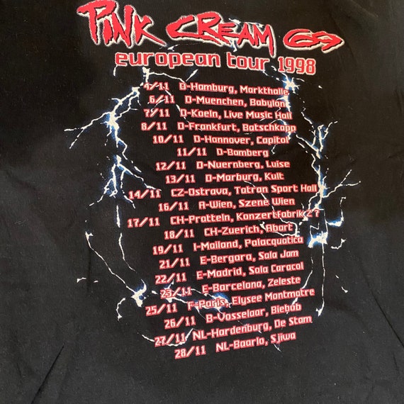 Late 90s Vintage Pink Cream 69 Tour Shirt - Etsy