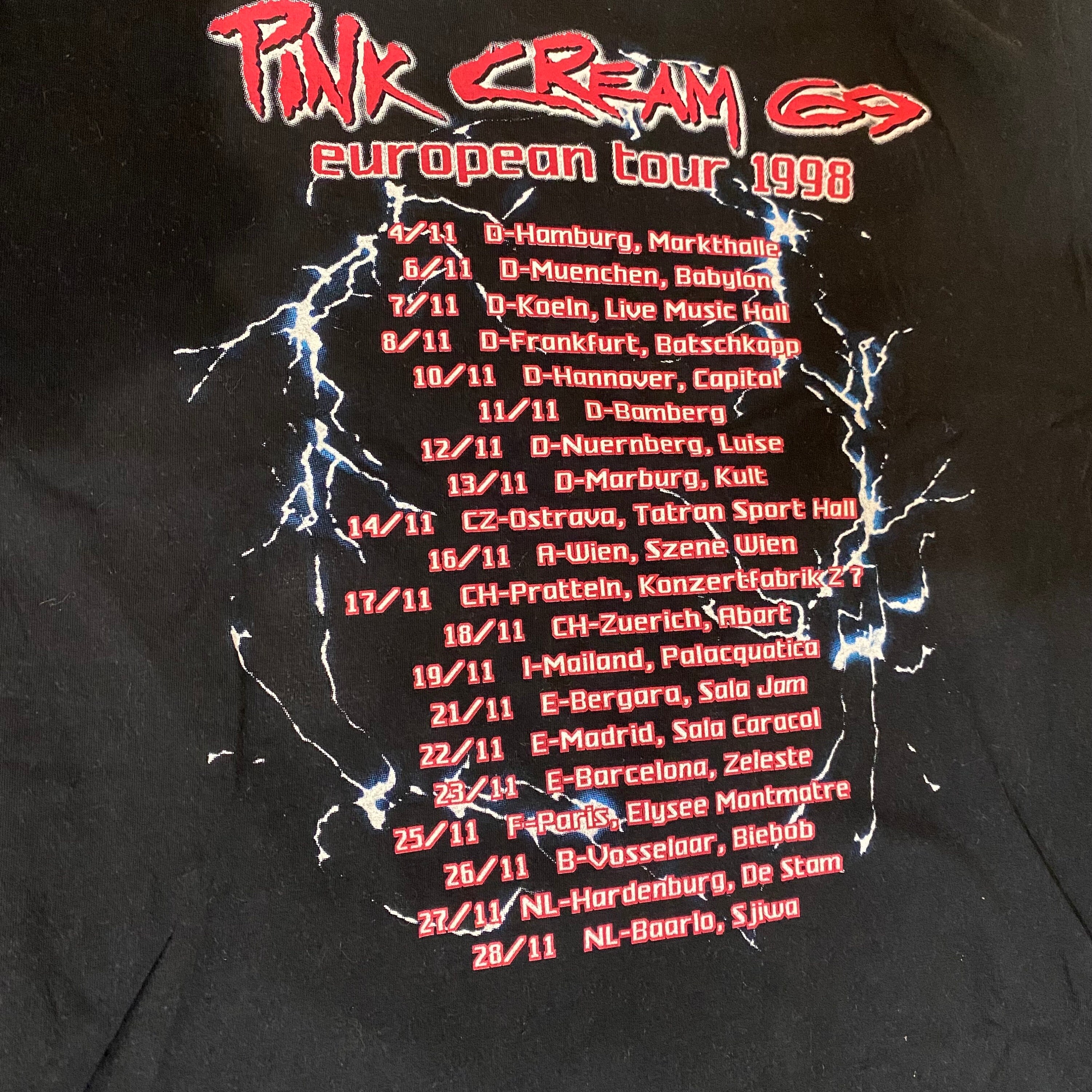 Late 90s Vintage Pink Cream 69 Tour Shirt - Etsy