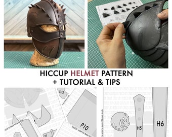 Hiccup helmet from HTTYD2 - PATTERN + TUTORIAL cosplay foam helmet