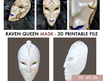 Matron of Ravens Mask - file stampabile STL 3D