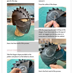 Hiccup helmet from HTTYD2 PATTERN TUTORIAL cosplay foam helmet image 6