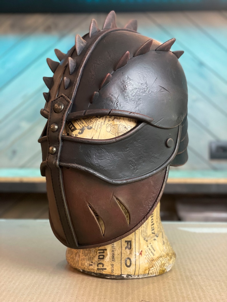 Hiccup helmet from HTTYD2 PATTERN TUTORIAL cosplay foam helmet image 3