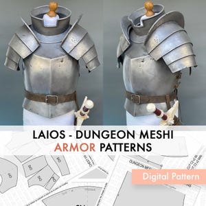 Laios ARMOR from Dungeon Meshi - PATTERN cosplay foam armor
