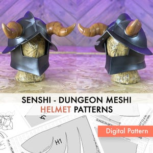 Senshi HELMET from Dungeon Meshi - PATTERN cosplay armor accessories