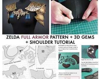 Zelda armor from Twilight Princess - PATTERN + 3D + TUTORIAL - cosplay foam armor