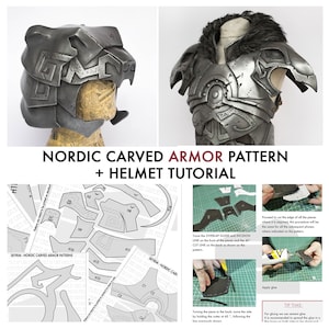 Nordic Carved Armor from Skyrim - PATTERN + TUTORIAL cosplay foam armor
