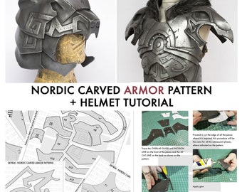 Nordic Carved Armor from Skyrim - PATTERN + TUTORIAL cosplay foam armor