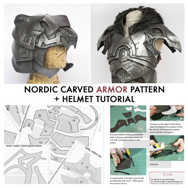 Nordic Carved Armor from Skyrim - PATTERN + TUTORIAL cosplay foam armor