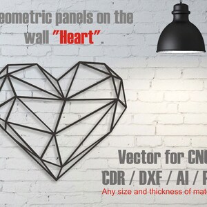 Vector for CNC Laser milling cutting Vector plan. Geometric mural on the wall of the Wolf
