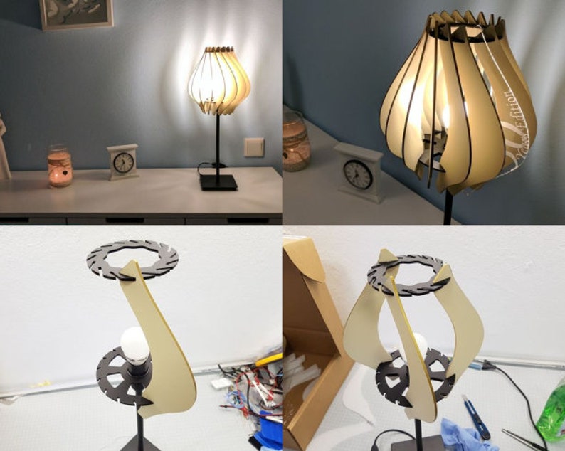 Floor Lamp Project Chandelier A For The Cnc Vector Cutting Plan Laser Milling 3d Puzzle Plywood