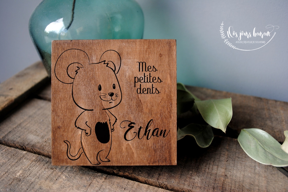Boite à Dent De Lait Personnalisé www.etsy.com