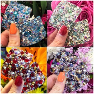 Handmade ‘Universe’ Bespoke Crystal Chaos Heavy Irish Dance Buckles (Made With Luxury Crystal)