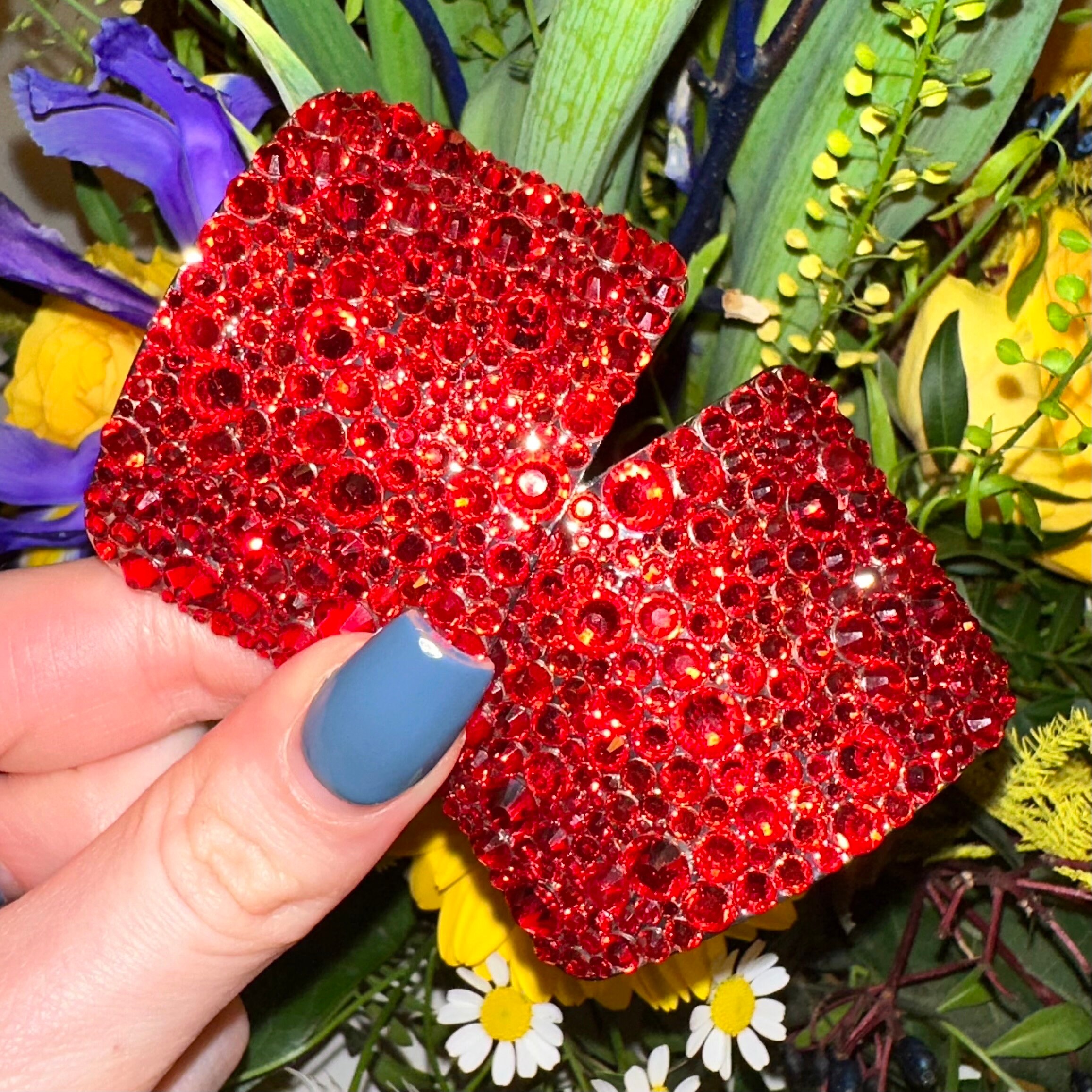 Handmade 'universe' Light Siam Crystal Chaos Heavy Irish Dance Buckles