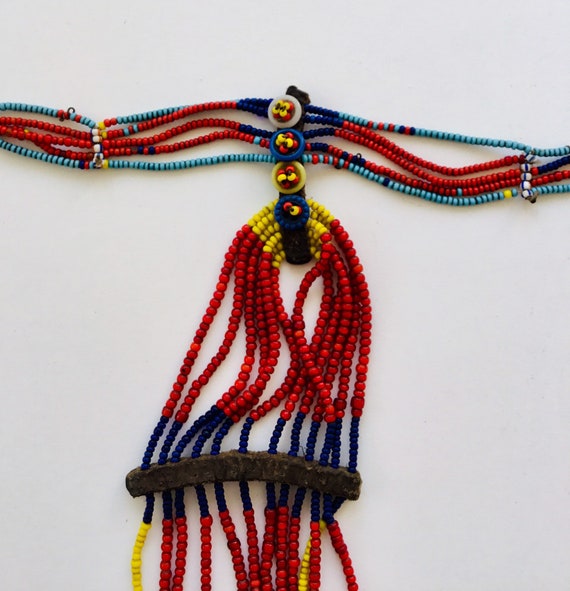Beaded Ckoker with Buttons