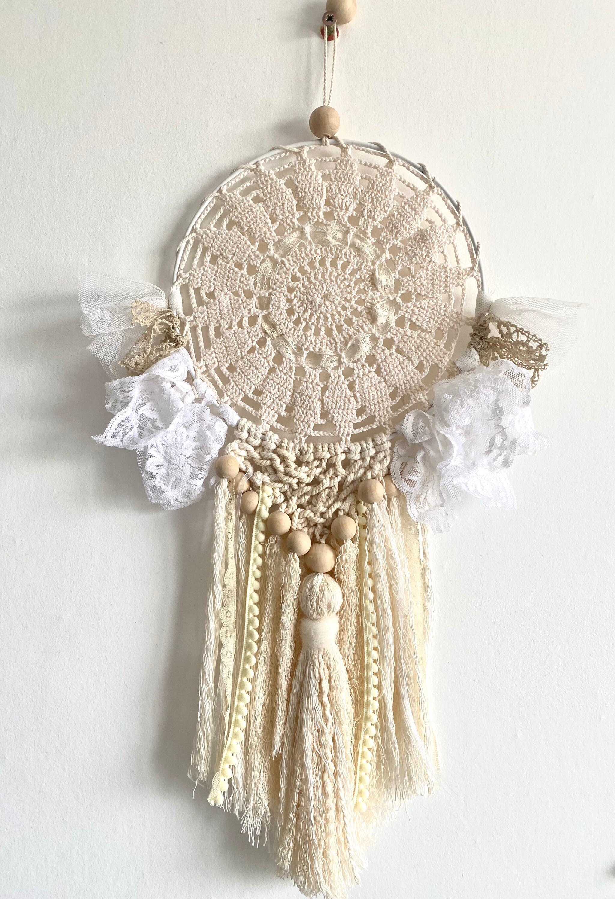 Décoration Murale Esprit Bohème -Attrape Rêves - Romantique