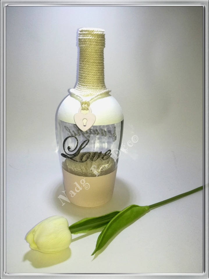 Décoration Vase Bouteille Style Romantique - Recyclage