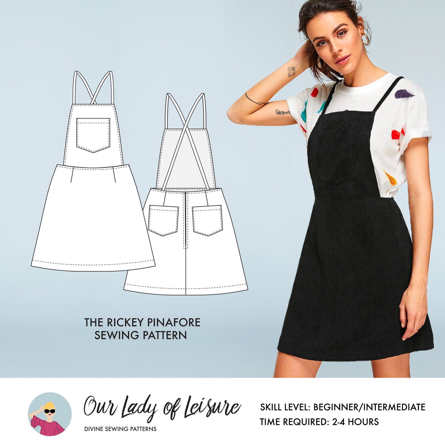 Gin and Tonic // Now With Plus Sizes // Colorblock Dress Pattern