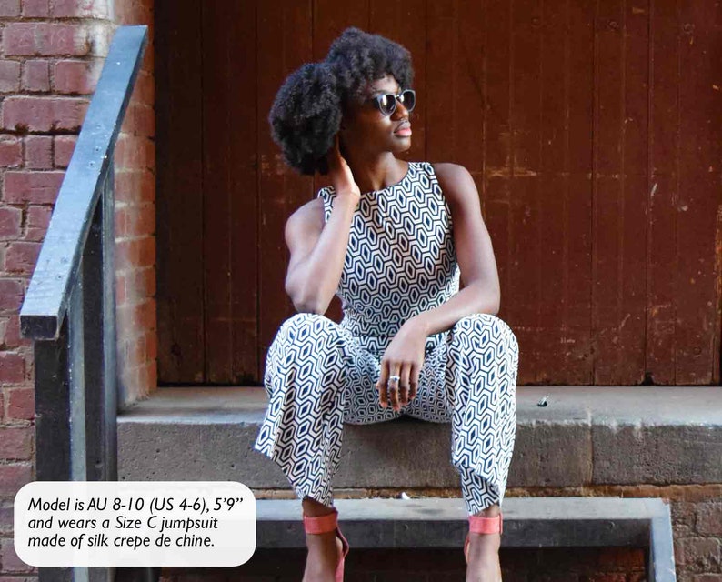 Paloma // Wide Leg Jumpsuit Pattern. Palazzo Jumpsuit for Beginner Sewing. image 5