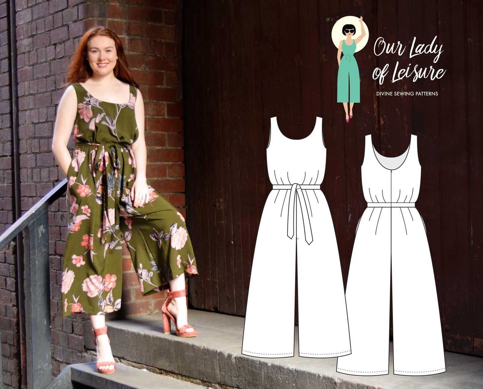 Womens Romper PDF Pattern/ Casual Jumpsuit Sewing Pattern. Etsy