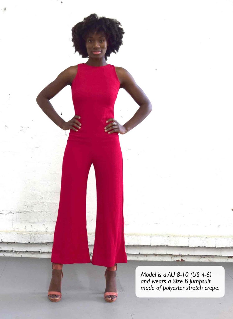 Paloma // Wide Leg Jumpsuit Pattern. Palazzo Jumpsuit for Beginner Sewing. image 6