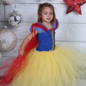 Princess dress, Snow White, tutu dress . Size child 1 to 8 years: Christmas gift, birthday gift, children's carnival costume