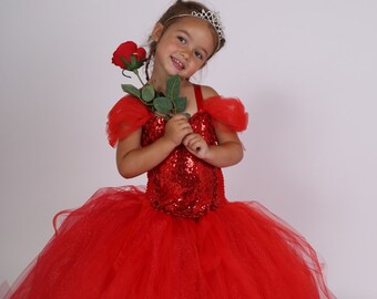 Robe De Bal Rouge Etsy