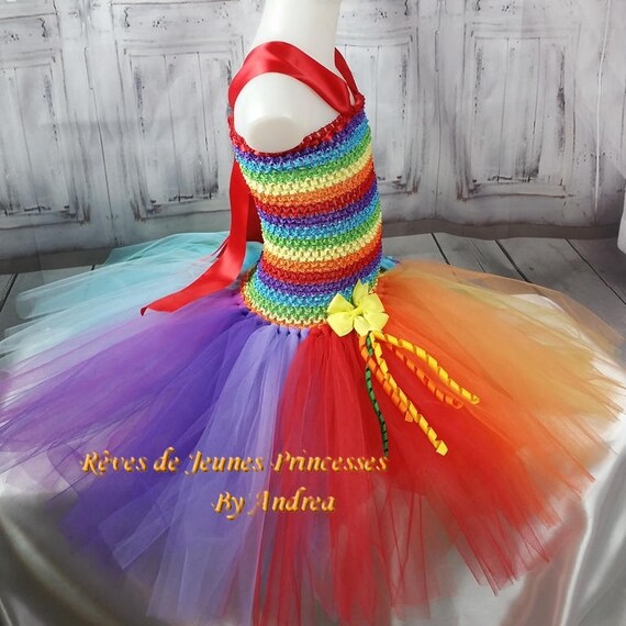 Disfraz de nina vestido de payaso tutu disfraz de carnaval para ninos tul multicolor 1 ano a 6 anos carnaval Halloween Navidad cumpleanos Etsy Espana