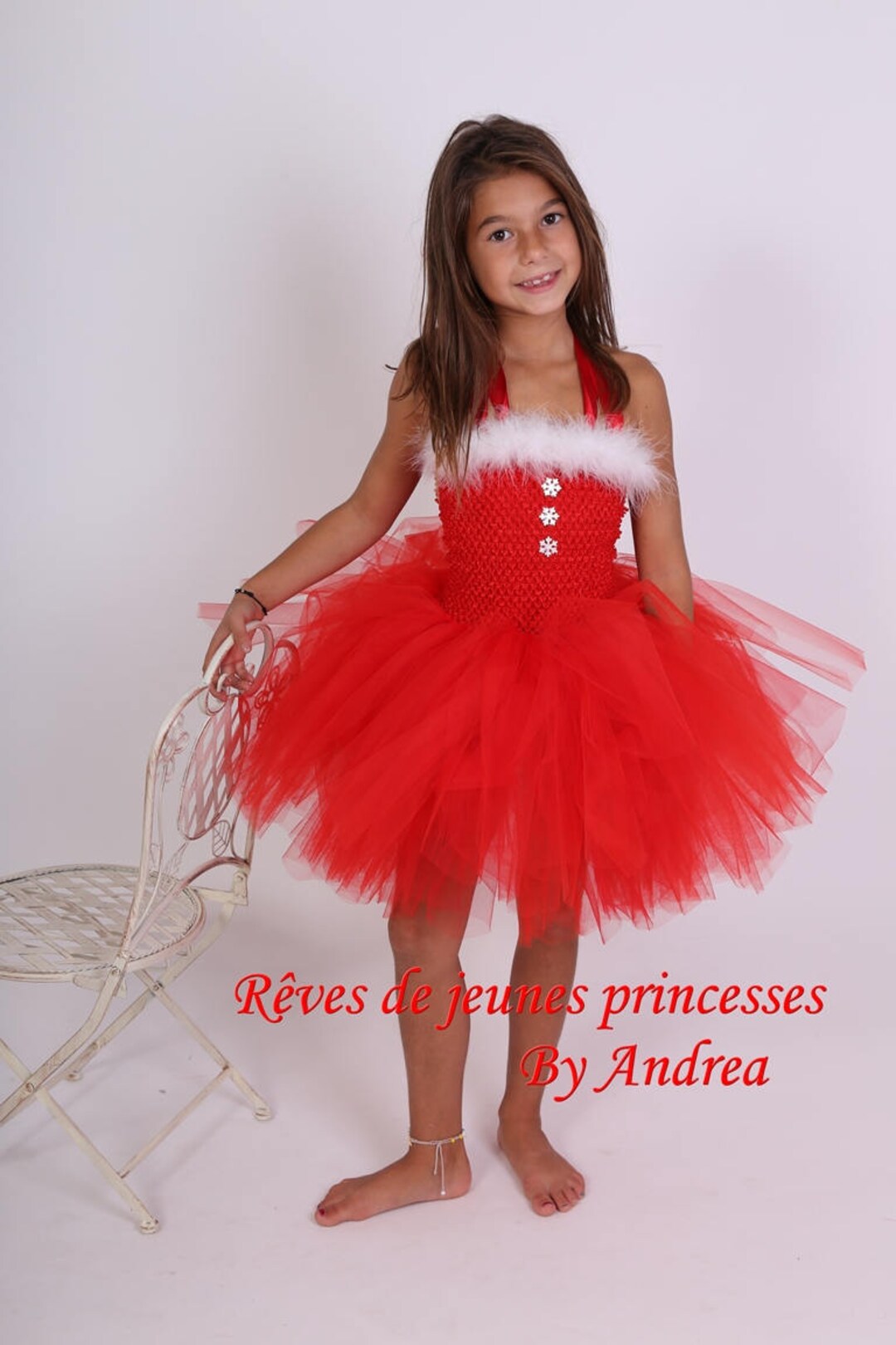 Tutu Dress Christmas Dress Baby Christmas Tutu Soft Red Tulle
