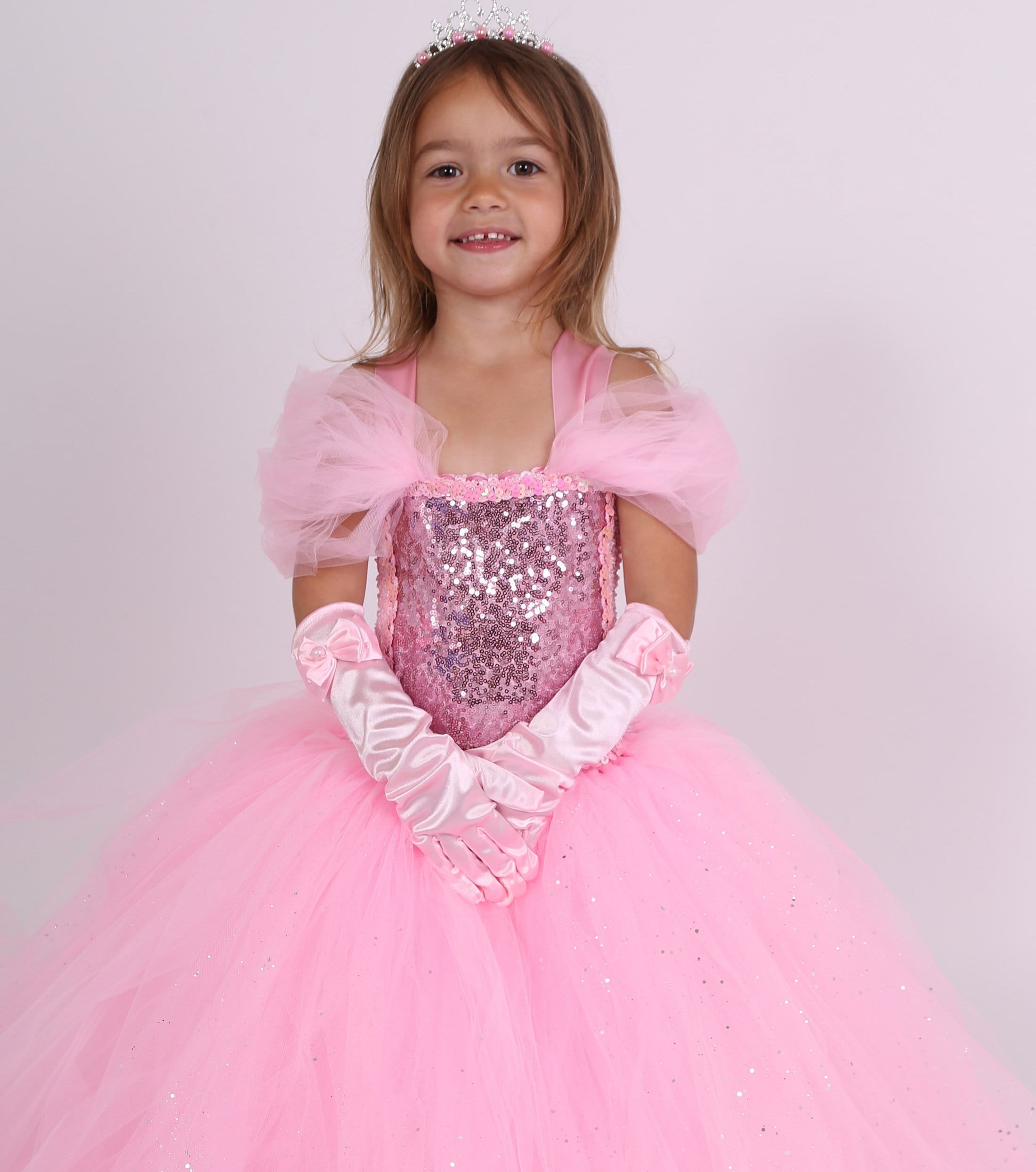Roze prinsessenjurkje kindertutujurkje in tule en pailletten. Kind cadeau. Meisje cadeau Etsy Nederland