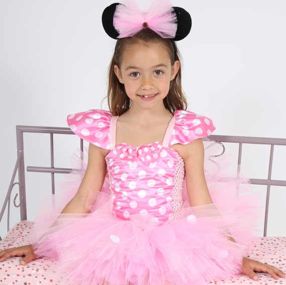 Costume Minnie originale Walt Disney bimba 7-8 anni