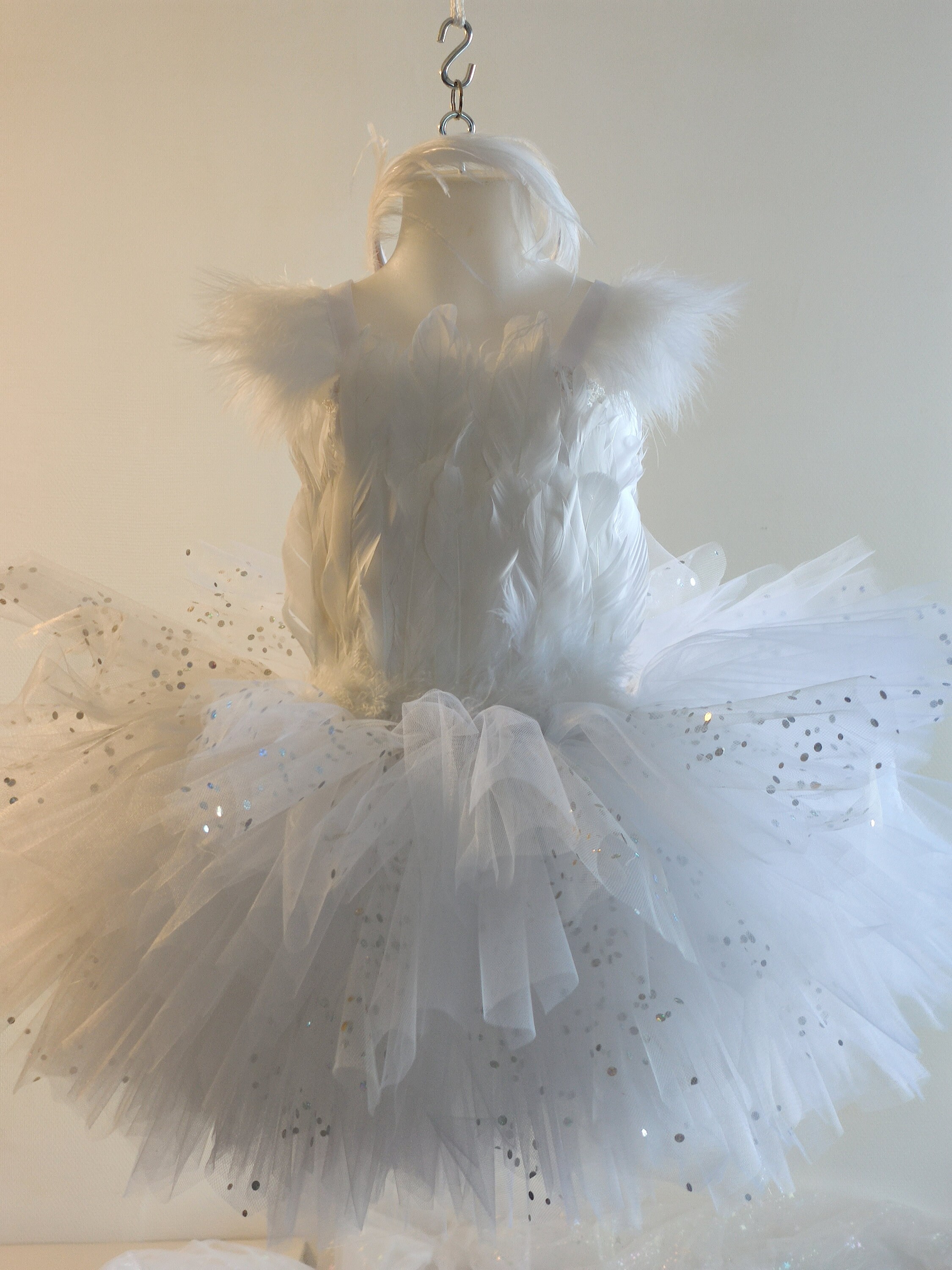 Baby Swan Dress in White