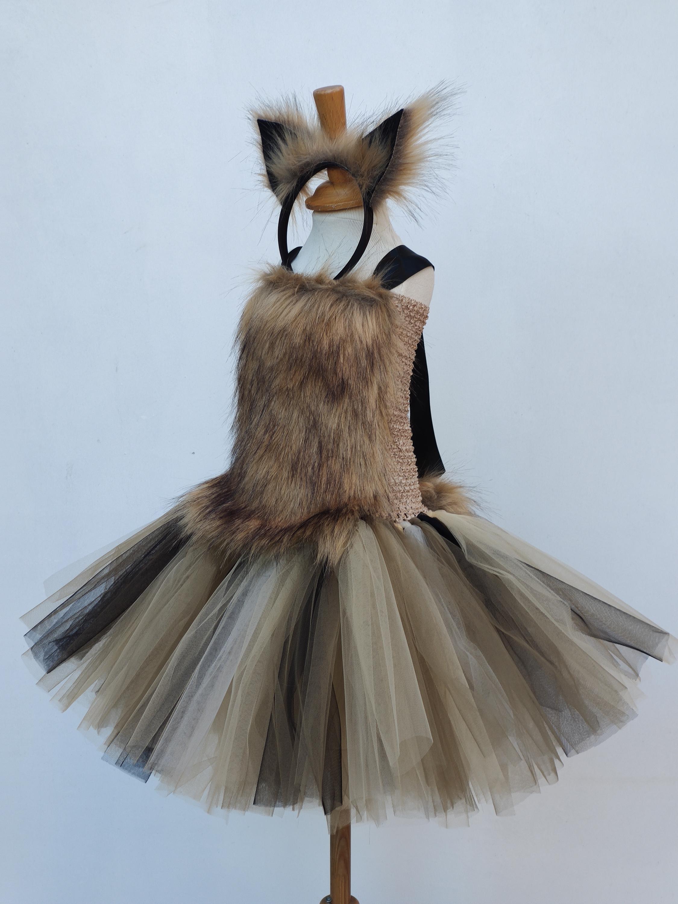 Tutu Fillette Doré – 2 Pièces – Pour Déguisement Ou Spectacle – Occasion Très Bon état