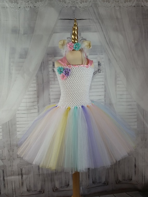 Déguisement licorne: robe longue traine – Ma Petite Licorne