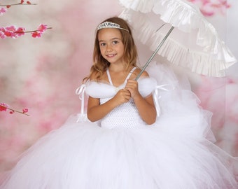 Belle Robe de Princesse Enfant en Tulle ● BELLINA