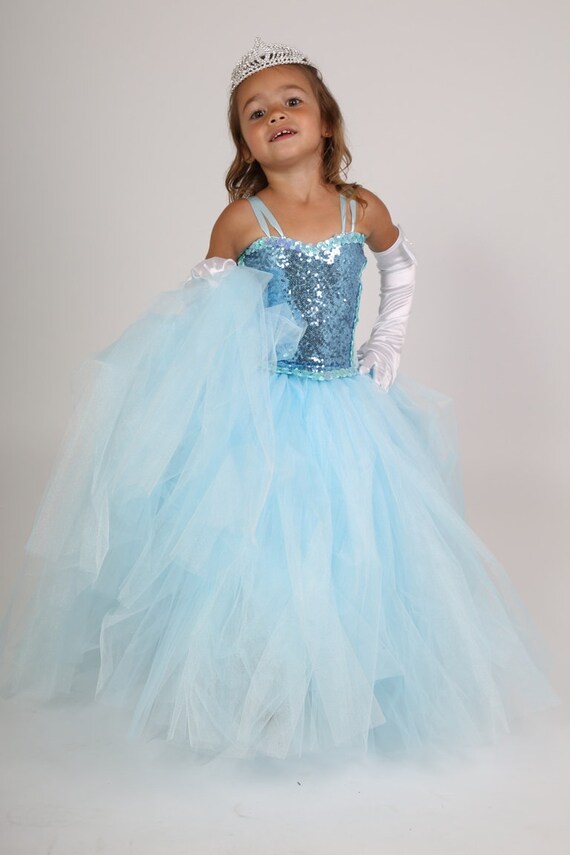 blue princess dress