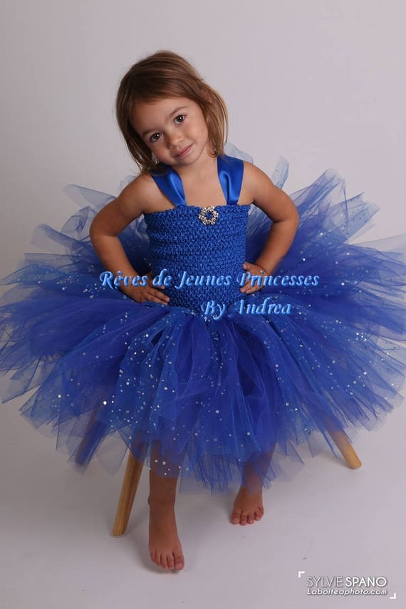 Robe De Cérémonie Fille Robe Tutu De Princesse Anniversaire Mariage Demoiselle Dhonneur Fêtes Taille 1 à 8 Ans