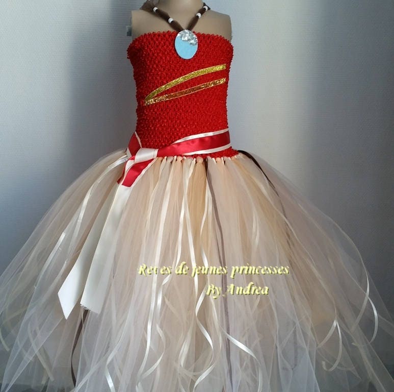 Deguisement Enfant De Vaiana Pour Halloween Ou Carnaval Robe Etsy
