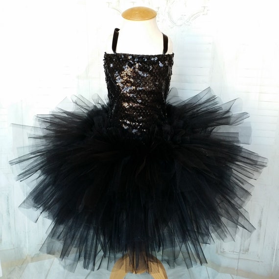 Tutu Vestito Abito Tulle Nero E Allungare All Uncinetto Etsy